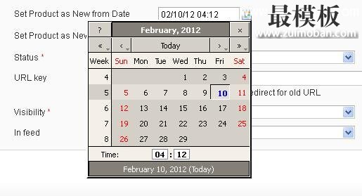 how to add date picker in magento
