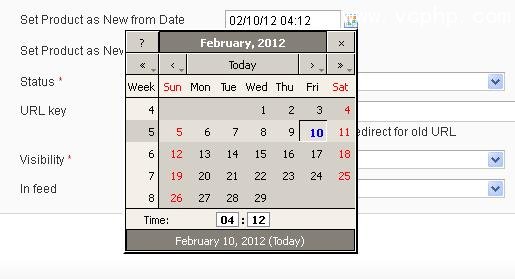 how to add date picker in magento