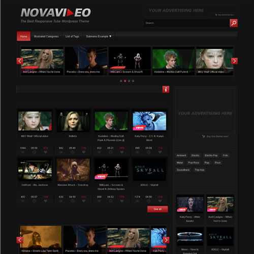WORDPRESS视频主题网站模板NOVAVIDEO PRO V2.0.6