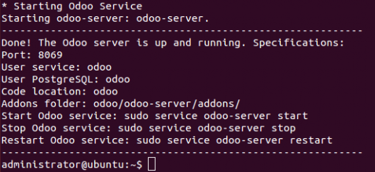  Odoo 9安装在Ubuntu 14.04上最