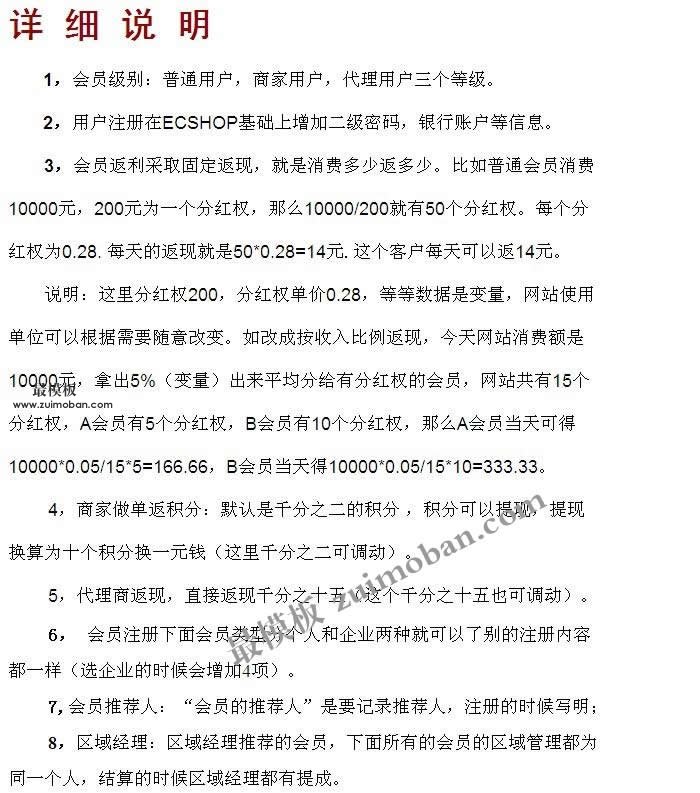 仿万家购物返利网程序源码模板精品版 