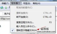 FTP工具FileZilla开启.htaccess等隐藏文件显示