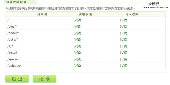 最模板的织梦dedecms源码安装方法