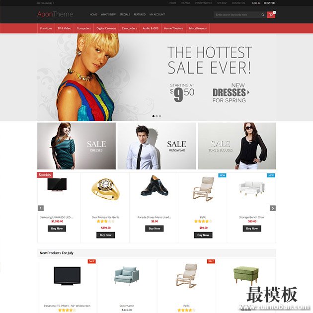 Responsive Zen Cart Theme