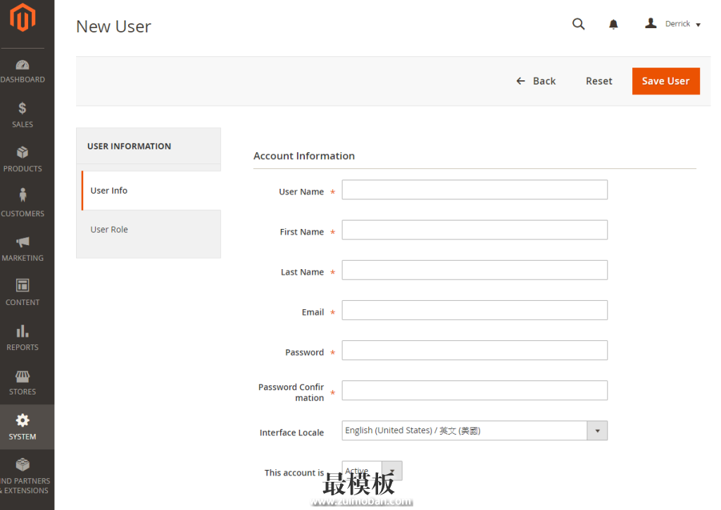 Magento2管理者權限 Magento2中文版使用教程-管理者权限