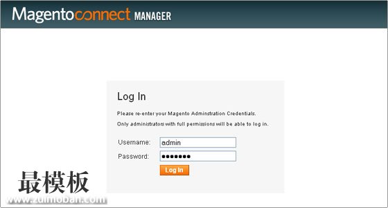 magento connet admin