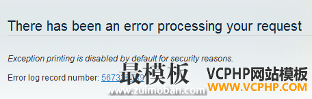 标准的报错页面(Standard Error Page)