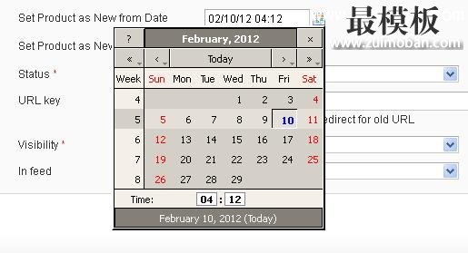 how to add date picker in magento