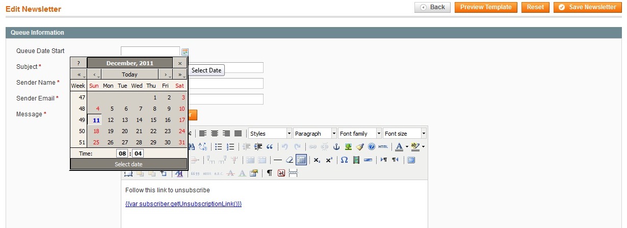 magento newsletter queues 2