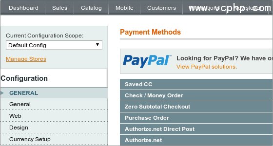 payment methods