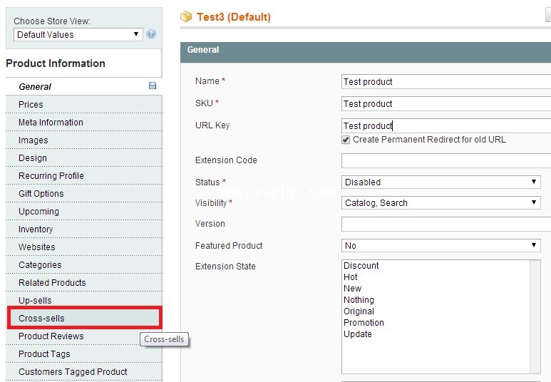 cross sell magento 1