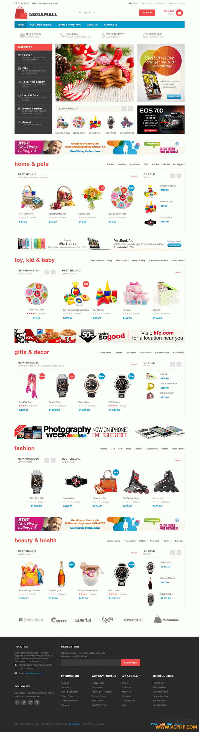 MAGENTO模板摩尔线上购物超级市场MAGENTO FOR SUPER MARKET  template