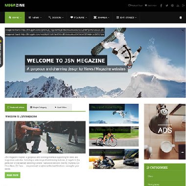 Joomla新闻杂志JSN Megazine主题模板