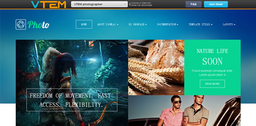 JOOMLa摄影VT PHOTOGRAPHER模板